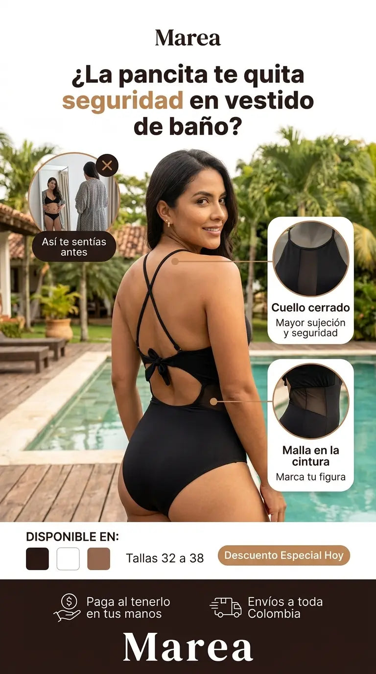 Vestido De Baño Control De Abdomen - Moldea el Abdomen y Cintura - Descuento Especial Hoy