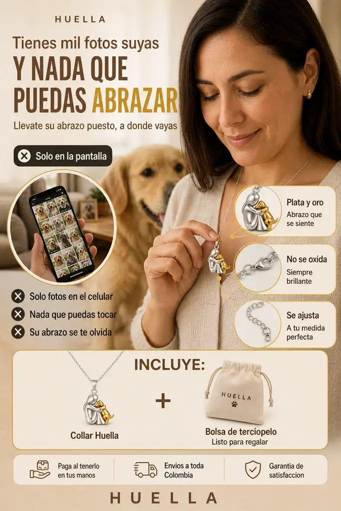 Collar Abrazo Eterno - Lleva el Abrazo de tu Perro Contigo - Llevate 2 y Ahorra