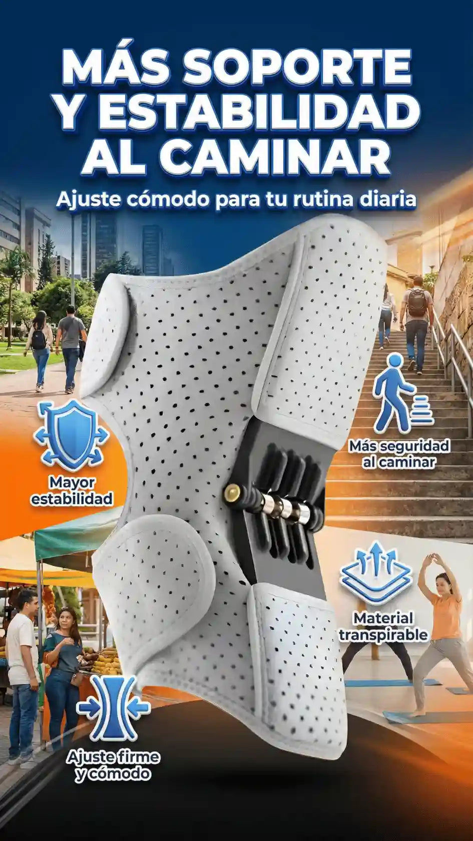 Rodilleras FlexSupport (2 UNIDADES) - Soporte y Estabilidad en Cada Paso - HOY 35% OFF