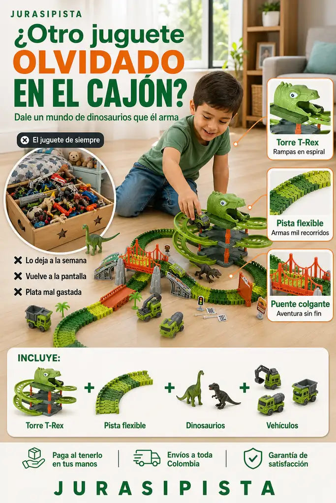 Pista de Dinosaurios - Mundo Jurásico para Armar - 30% Descuento
